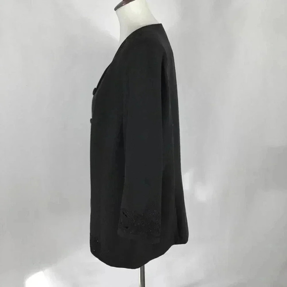 NWOT Trad Gothic Le Suit Blazer Jacket Cutout Embroidered WItchy Office Plus 16W - Picture 4 of 11